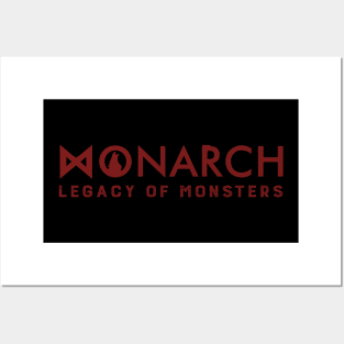 Monarch legacy of monster - red logo Posters and Art